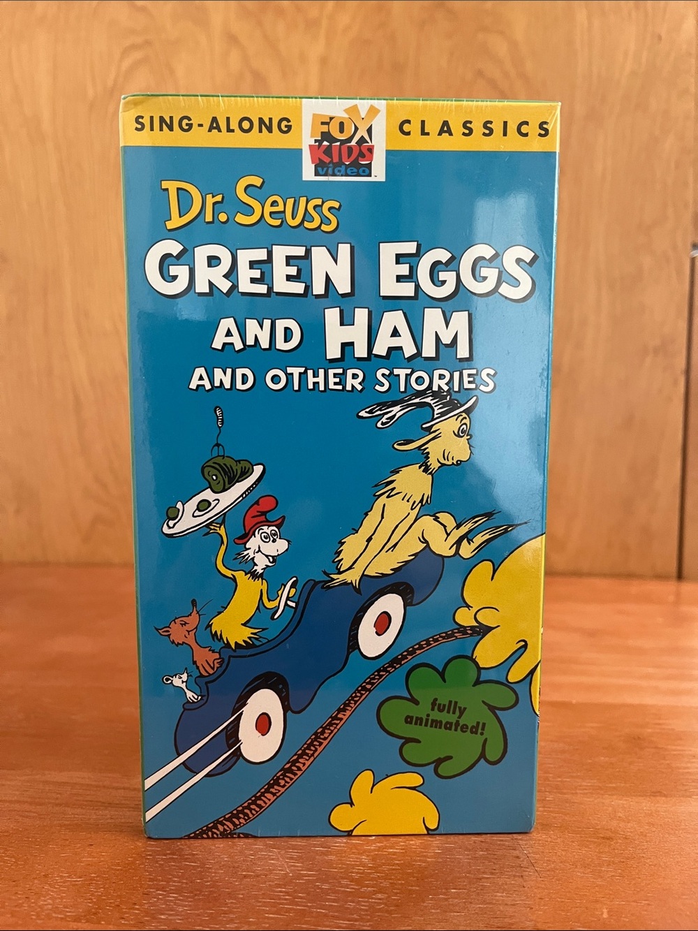NIB Dr Seuss Green Eggs and Ham VHS Tape Sealed Fox Kids Sing-Along Classics